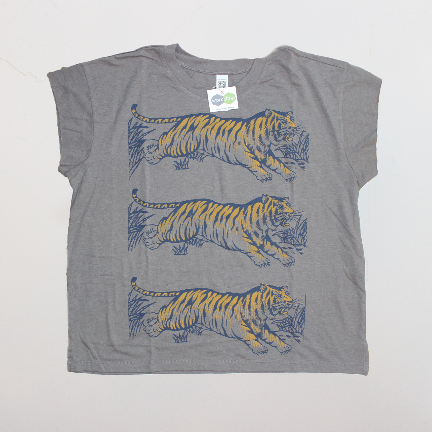 Leaping Tigers Cap Sleeve Tee