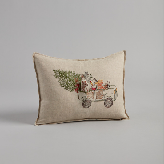 Christmas Tree Car Pocket Pillow
