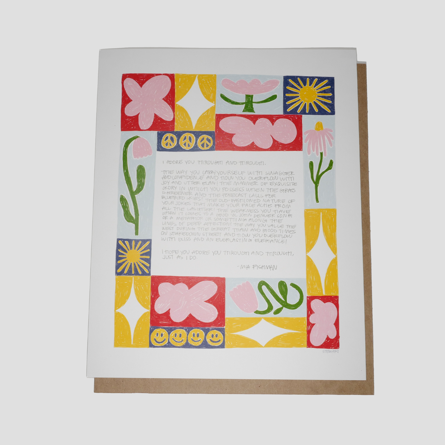 Large Lily + Mia Print