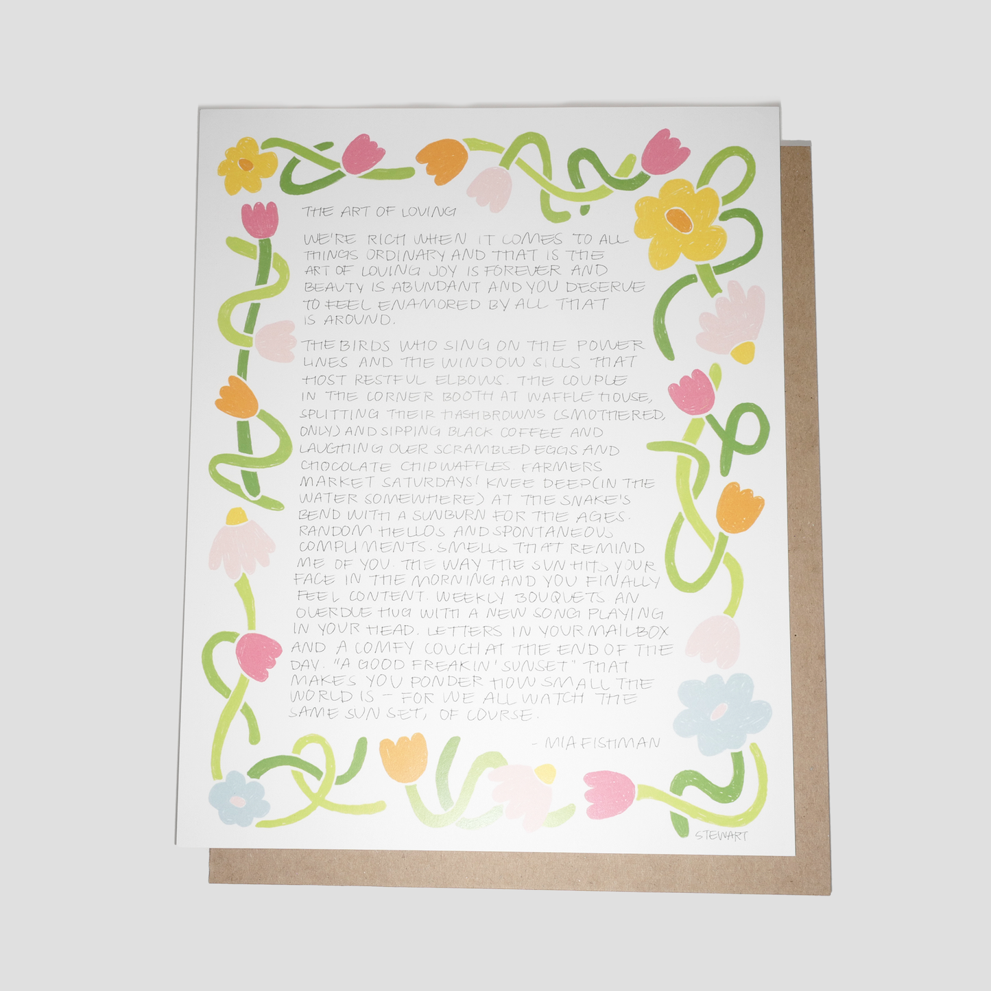 Large Lily + Mia Print