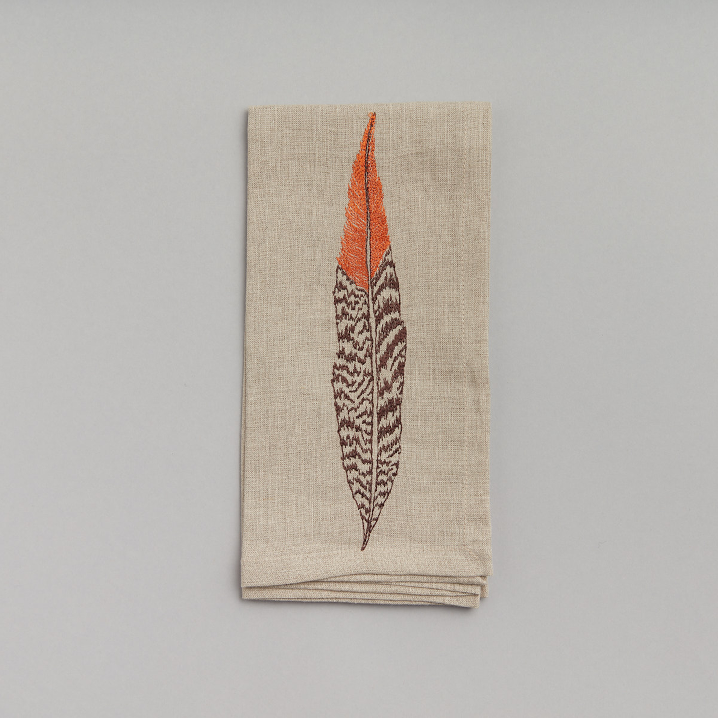 Feather Dinner Napkins