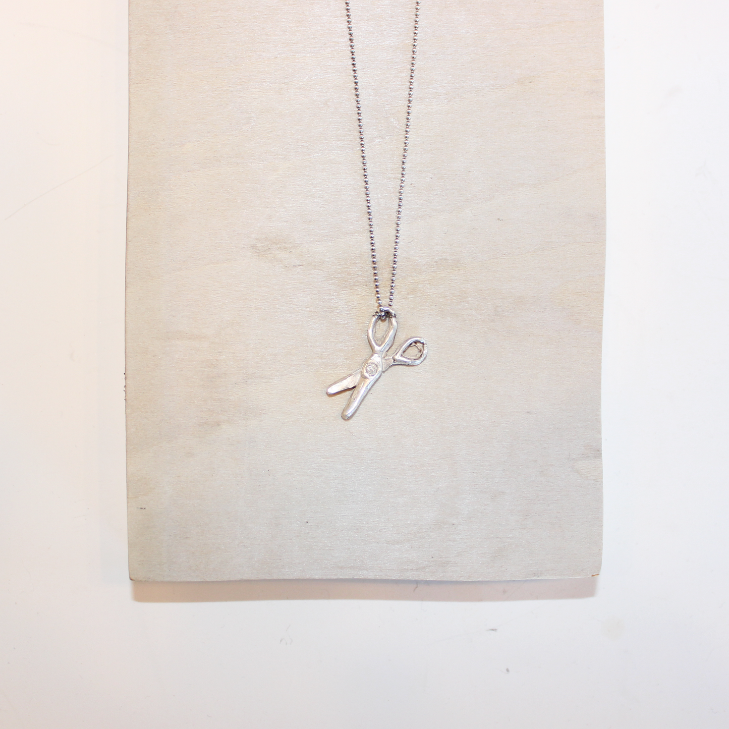 Medium Silver Clay Charm Necklace