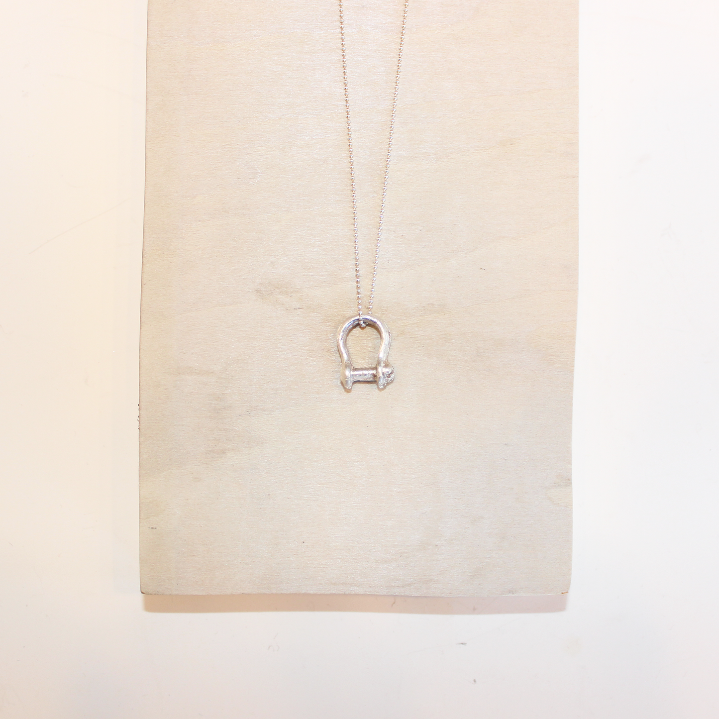 Medium Silver Clay Charm Necklace