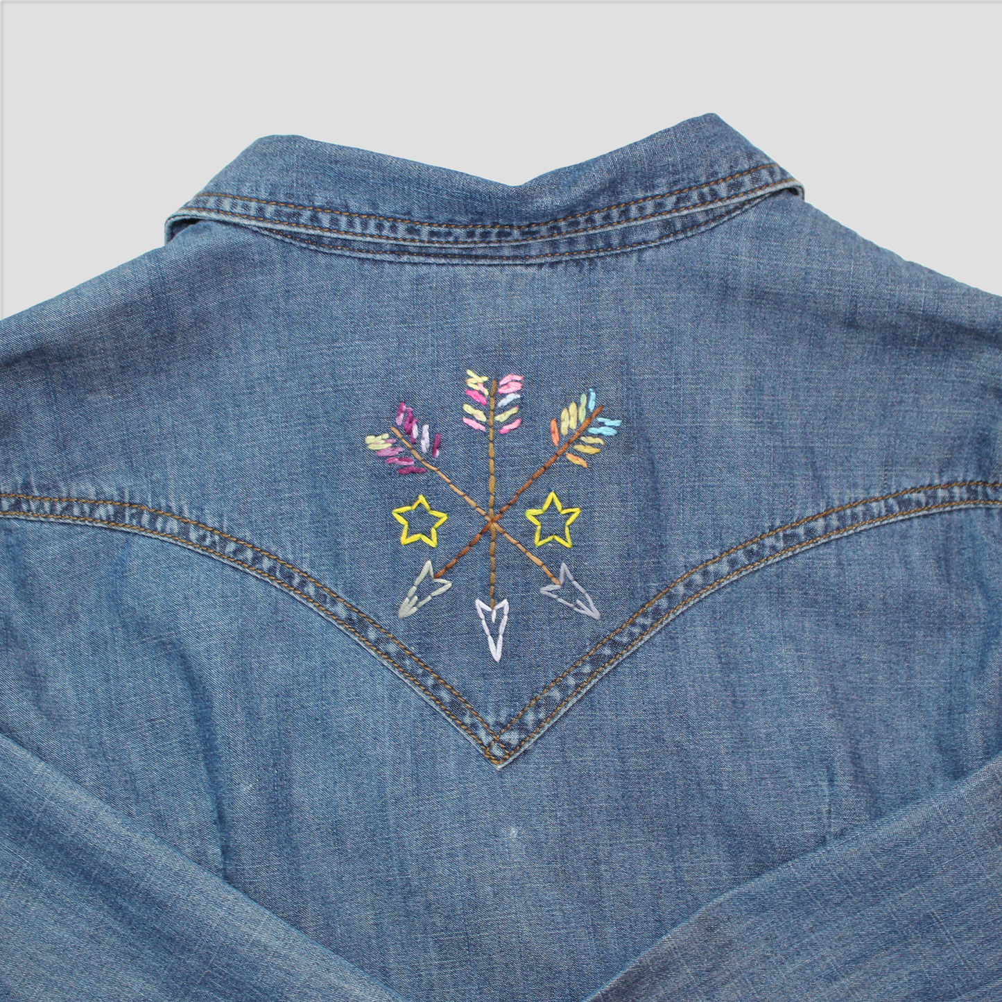 Embroidered Western Snap Shirt