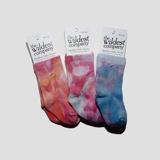 Ice-Dyed Baby Socks