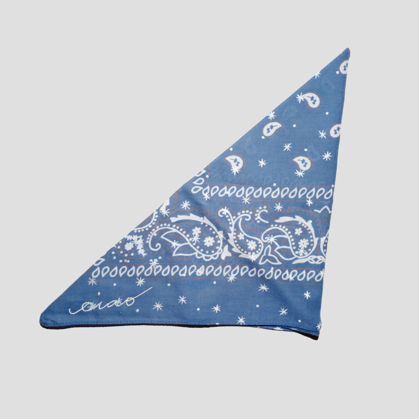 Embroidered + Screen Printed Bandana