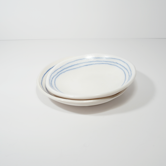 Medium Blue Line Dish