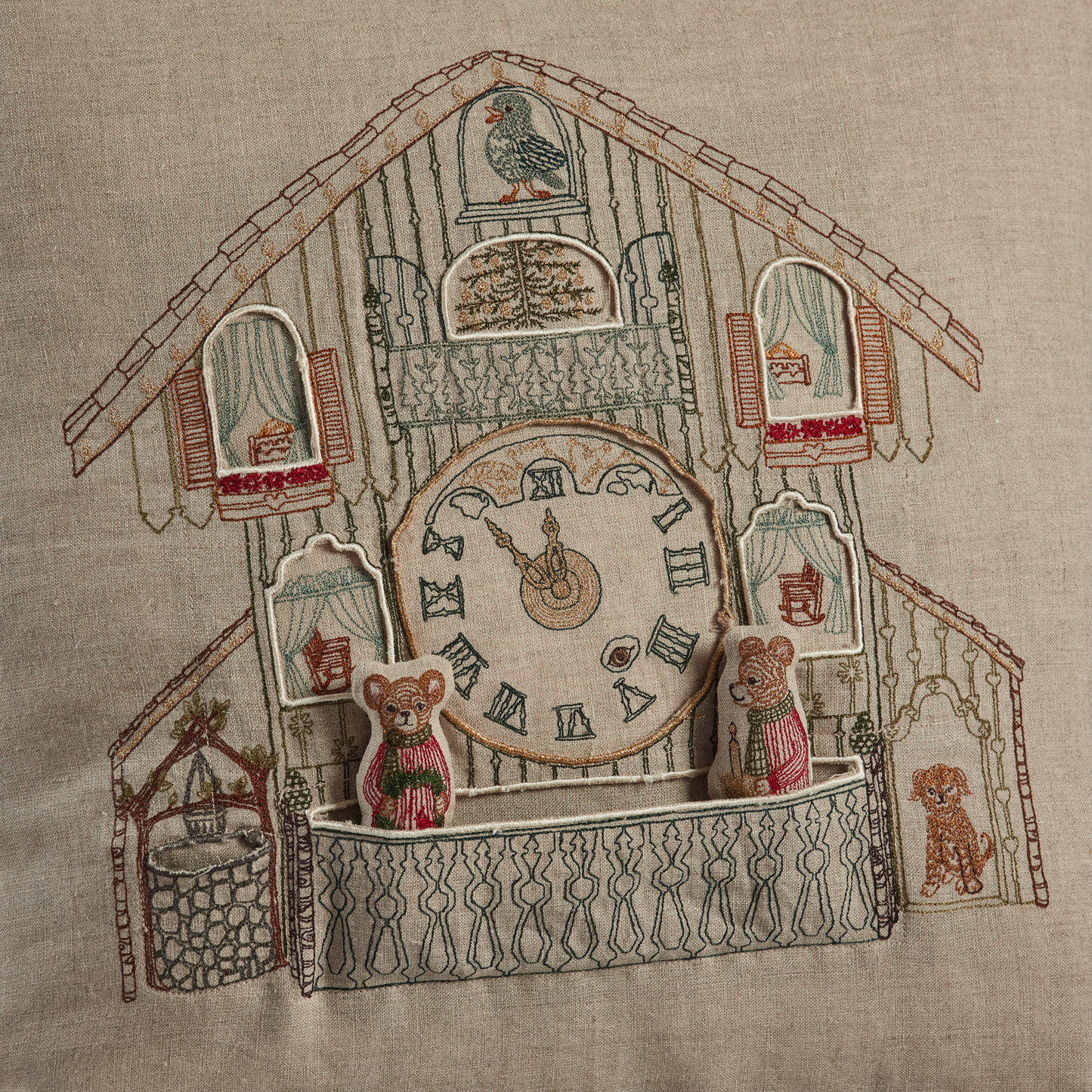 Christmas Clock Pocket Pillow