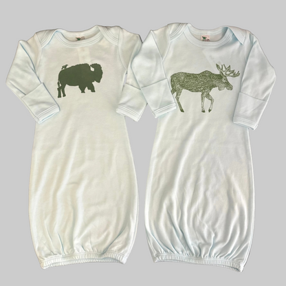 Newborn Gown - Blue