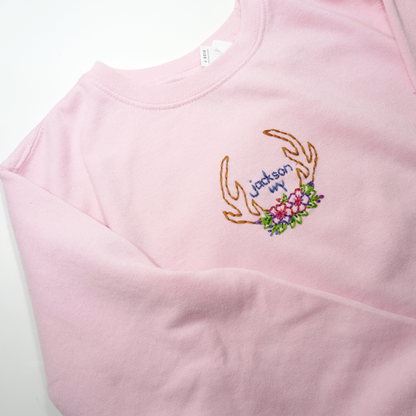 Kids Hand Embroidered Sweatshirt