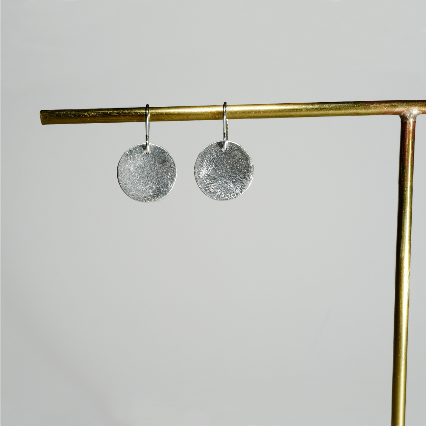 Small Sterling Disc Earrings