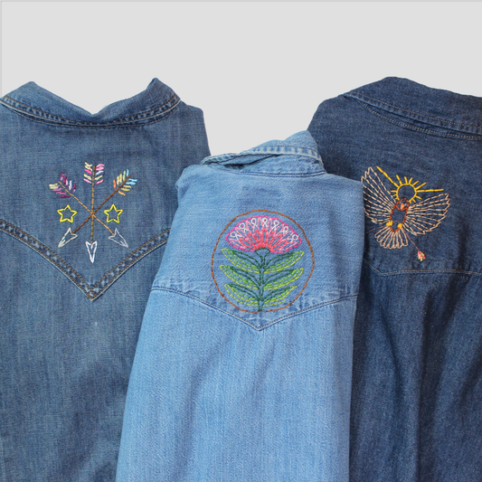 Embroidered Western Snap Shirt