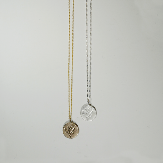 Wildflower Coin Necklace