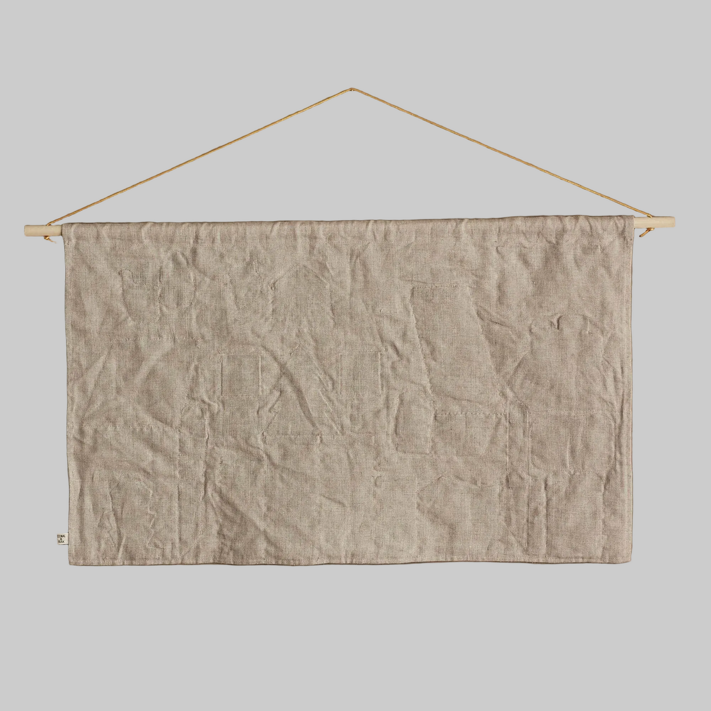 Coral and Tusk's "North Pole" advent calendar featuring intricate embroidery and pockets for small gifts