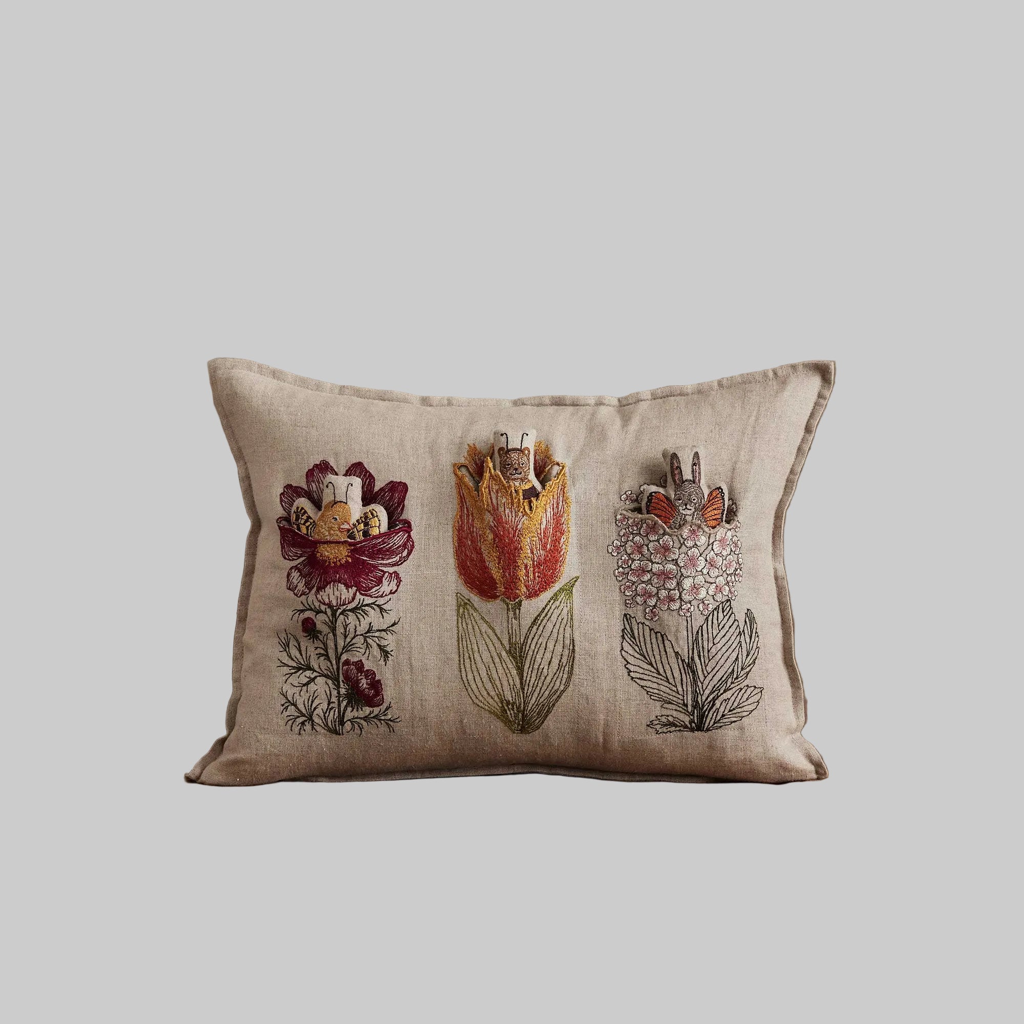 Coral and Tusk Flower Friends Pocket Pillow - Thumbnail 3