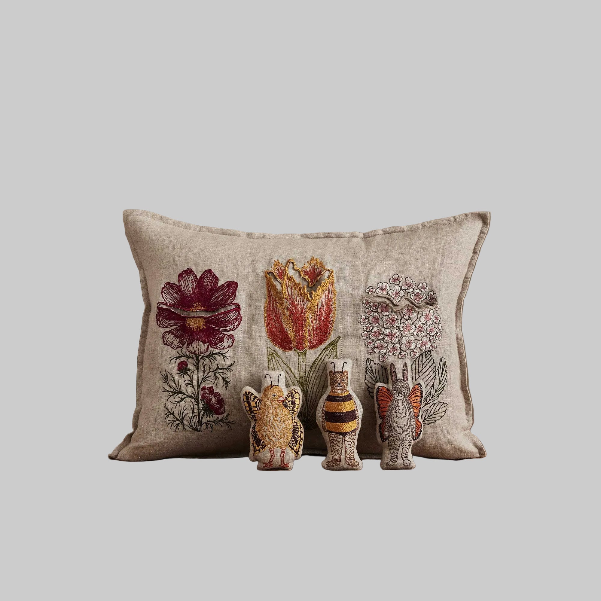 Coral and Tusk Flower Friends Pocket Pillow - Thumbnail 2