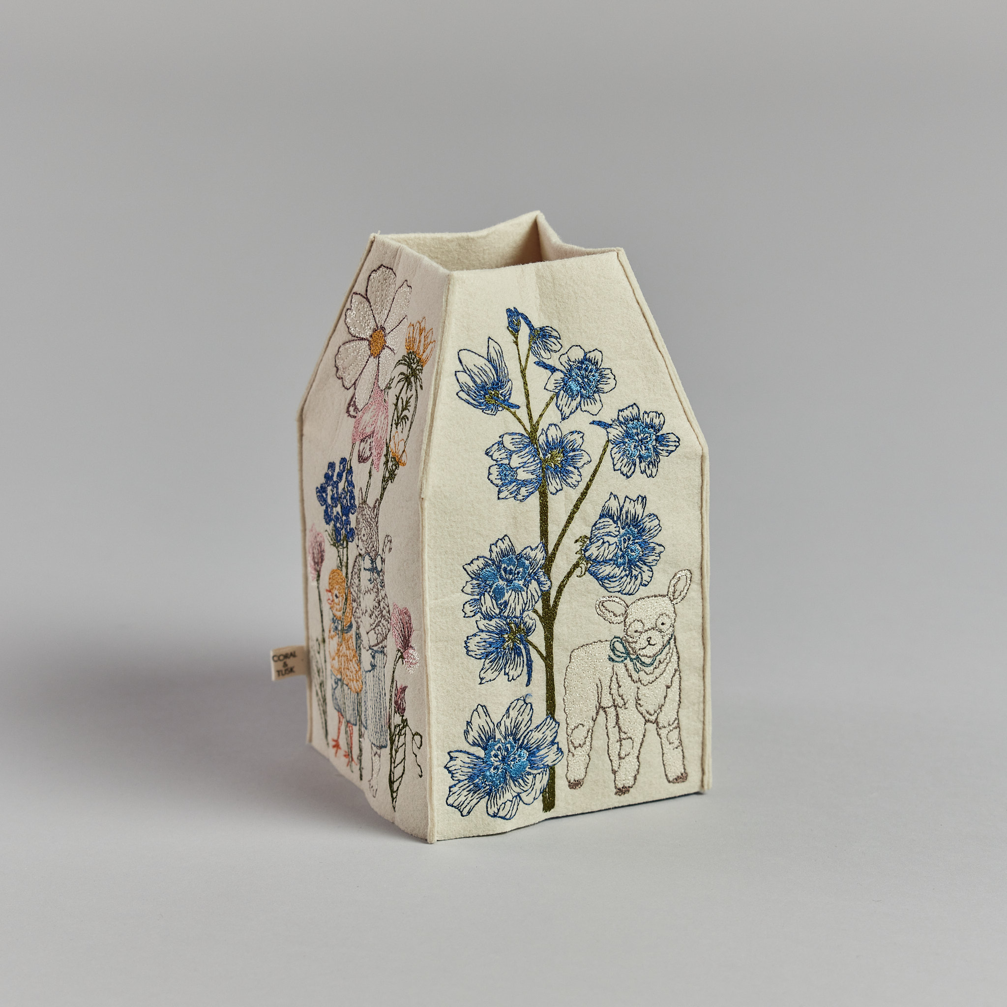 Coral and Tusk Tissue Box Cover - Thumbnail 2