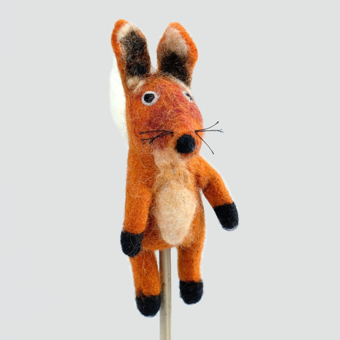 The Winding Road’s wool-felted fox finger puppet