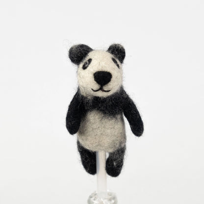 The Winding Road’s wool-felted panda finger puppet