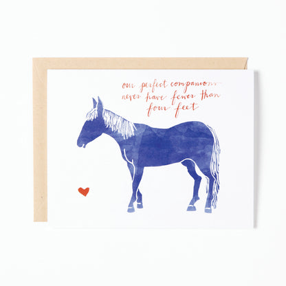 Bird and Buffalo greeting cards featuring a horse design with text inspired by Jackson Hole, WY
