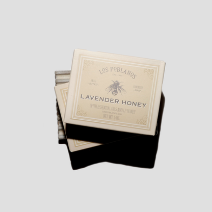 Handmade soap from Los Poblanos made with lavender essential oils and honey from New Mexico