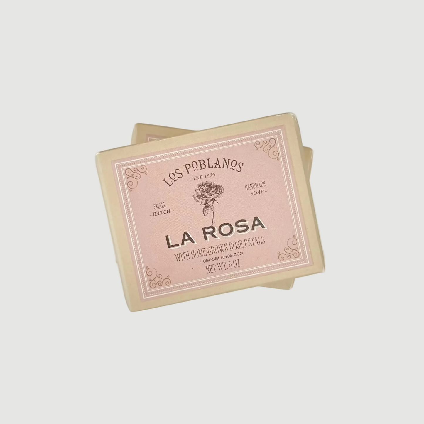 Handmade soap from Los Poblanos made with rose essential oils from New Mexico