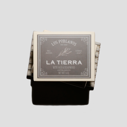 Handmade soap from Los Poblanos made with sage and cedarwood essential oils from New Mexico