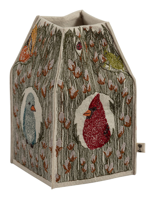 Birdhouse Tissue Box Cover